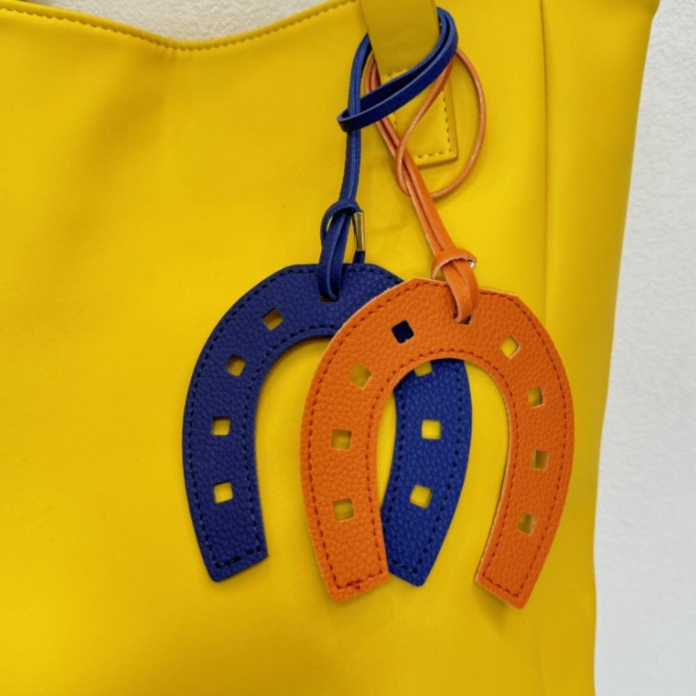 2PCS Fashion Key Chain Leather Purse Accessories Cute Horse Hoof  Pendant  School