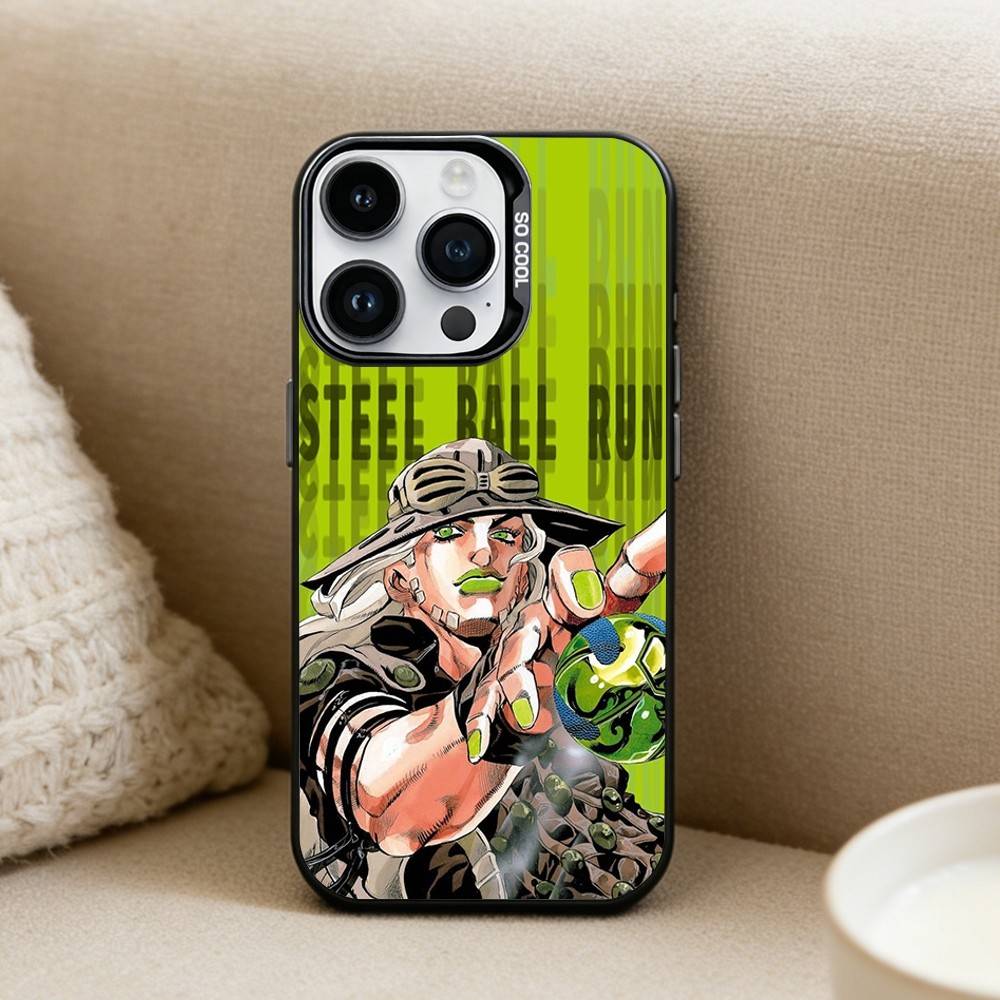Anime J-JoJo's Bizarre Adventure HOT  Phone Case For iPhone 16,15,14,13,12,17,Pro,MAX Black Matte Shockproof Cover