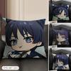 Wanderer Cute Genshin Impact Cushion Cover Natural Linen Organic Fabric Double-Sided Printing Sofa Home Decor Gift Pillow Case