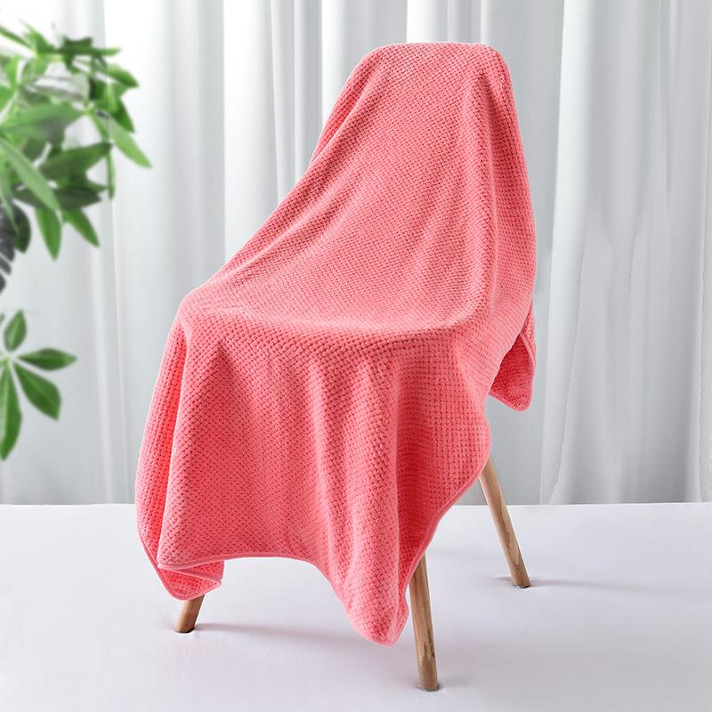Thickened Cotton Bath Towel 70x140cm Soft Super Absorbent Map Quick Drying Towel Family Use