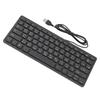 78 Key Ultra Slim Wired Keyboard Ergonomic QWERTY Layout Dual Language USB 2.0 Wired Compact