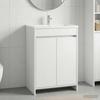 Mobile da Bagno Bianco 56 x 37,5 x 81 cm Legno Ingegnerizzato