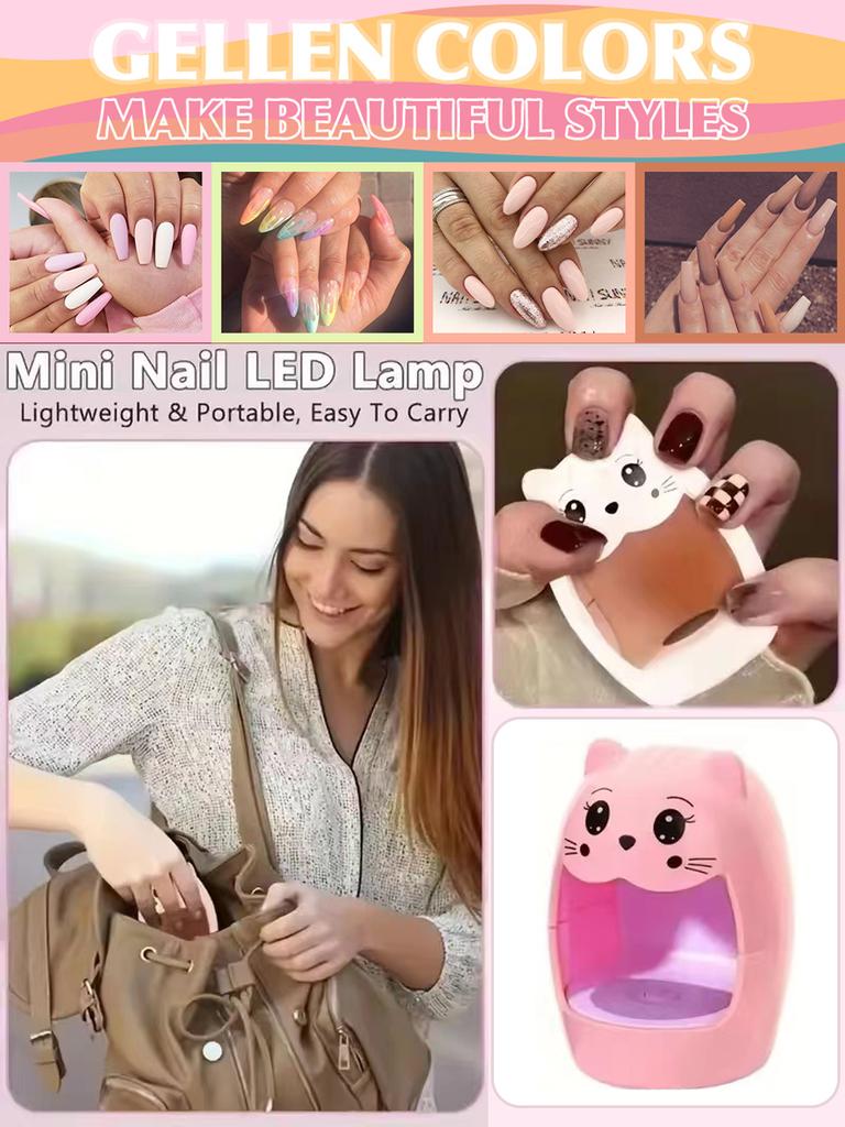 Nagellampe, schnelltrocknender Nageltrockner, LED-UV-Licht, Einzelfinger, 6 W, Mini-USB-Nagelgel-Aushärtungsanschluss, Maniküre-Salon-Tools