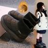 Children's Velvet Cotton Shoes Winter New Style Girls' Socks Boots Boys' Cotton Boots