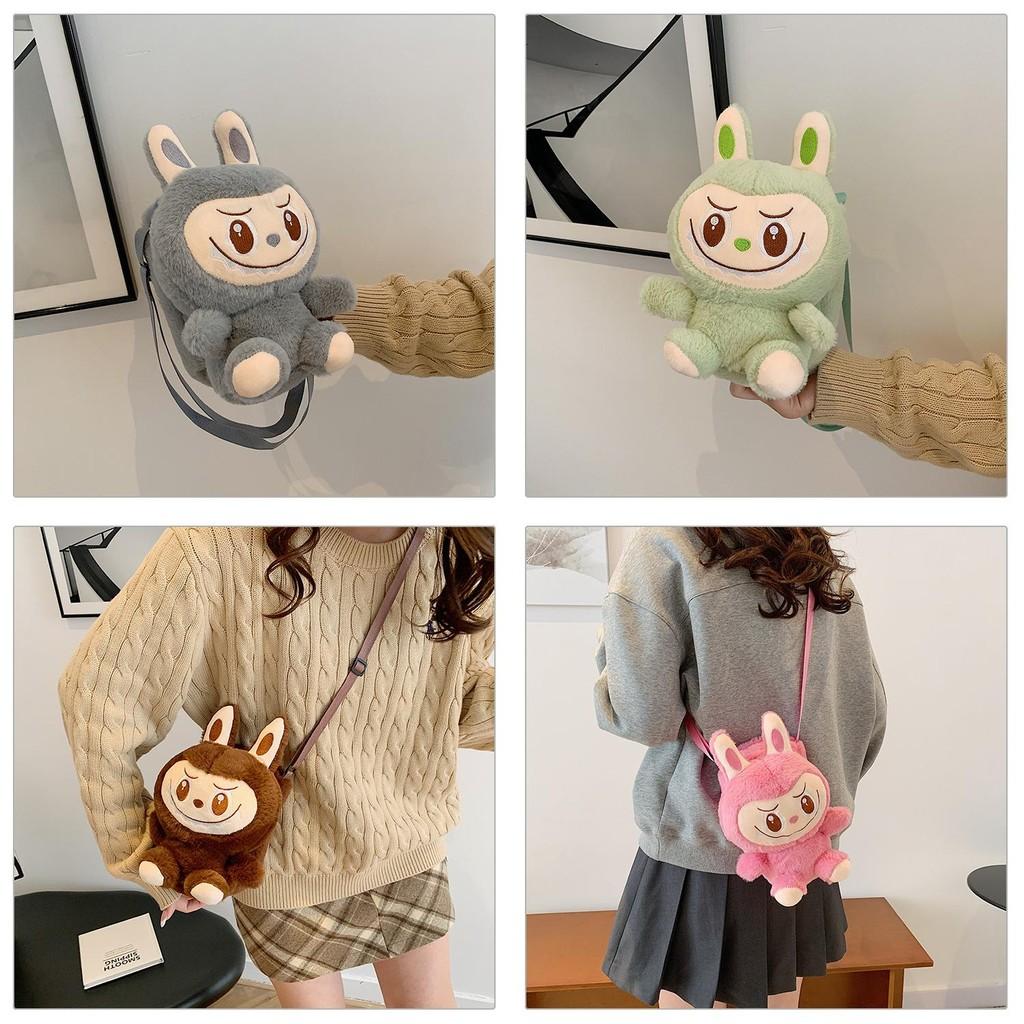 Character Plush Cartoon Shoulder Crossbody Bag For Kids And Use School