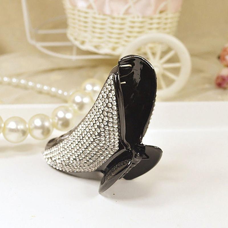 Elegant Full Crystal Women Hair Clip Hairpin Rhinestone Claw Clamp Headwear