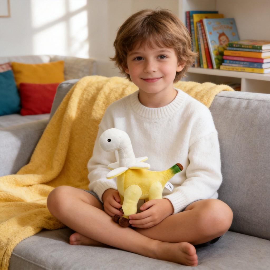 Plush Dinosaur Toy With Pp Cotton Filling For Kids And Collectors
