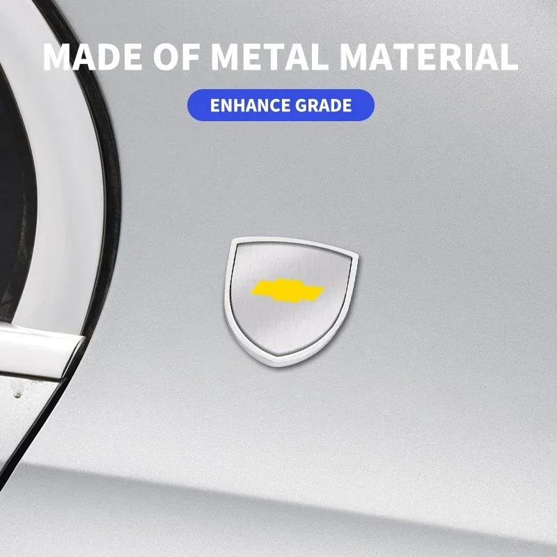 CTVWZ1 3D Metal Car Body Fender Emblem Shield Stickers Decor Auto Accessories For Chevrolet Cruze Lacetti Captiva SS Z71 Equinox Trax