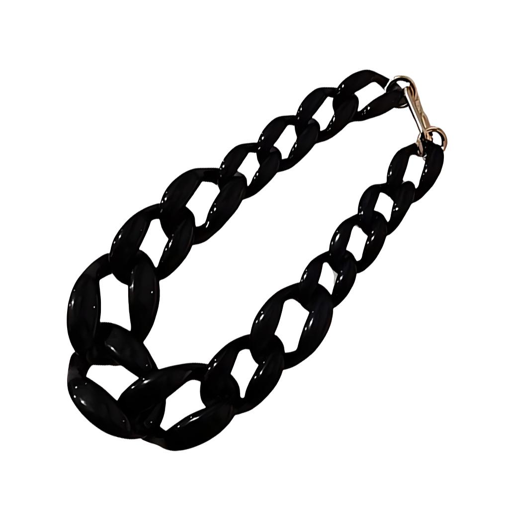 

Fashion Statement Handmade Cuban Chain Collar Necklace Vintage Style Versatile Style Dresses Jumpers Accessories, Earth yellow