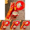 Creative New Year Keychain Silicone Lion Dance Adorable Cartoon Charm
