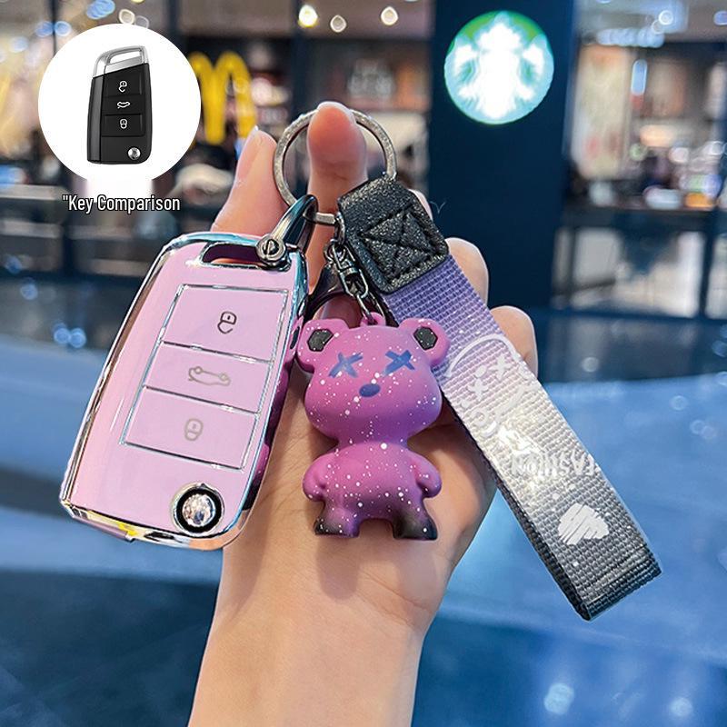 Volkswagen Passat Key Cover for 2017/18 Models - Dedicated SAIC Passat Car Key Shell with Buckle