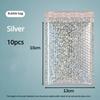 10pcs Holographic Shipping Bags Self-Sealing Foam Bag Portable Bubble Mailers Bag  For Business