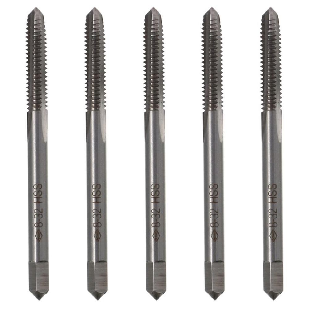 Easy to use 8-32 UNC Thread Threading Tap High Speed Steel Screw Machine Tap Tapping Tool 3 Flutes