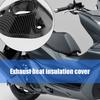 Osłony Rury Wydechowej Pokrycie z Wykończeniem Włókna Węglowego Osłona Przeciw Poparzeniom Osłona Odporna na Ciepło Akcesorium do Jazdy dla CLICK160