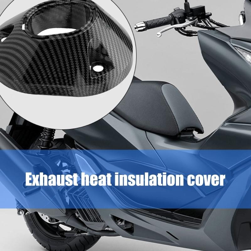 Osłony Rury Wydechowej Pokrycie z Wykończeniem Włókna Węglowego Osłona Przeciw Poparzeniom Osłona Odporna na Ciepło Akcesorium do Jazdy dla CLICK160