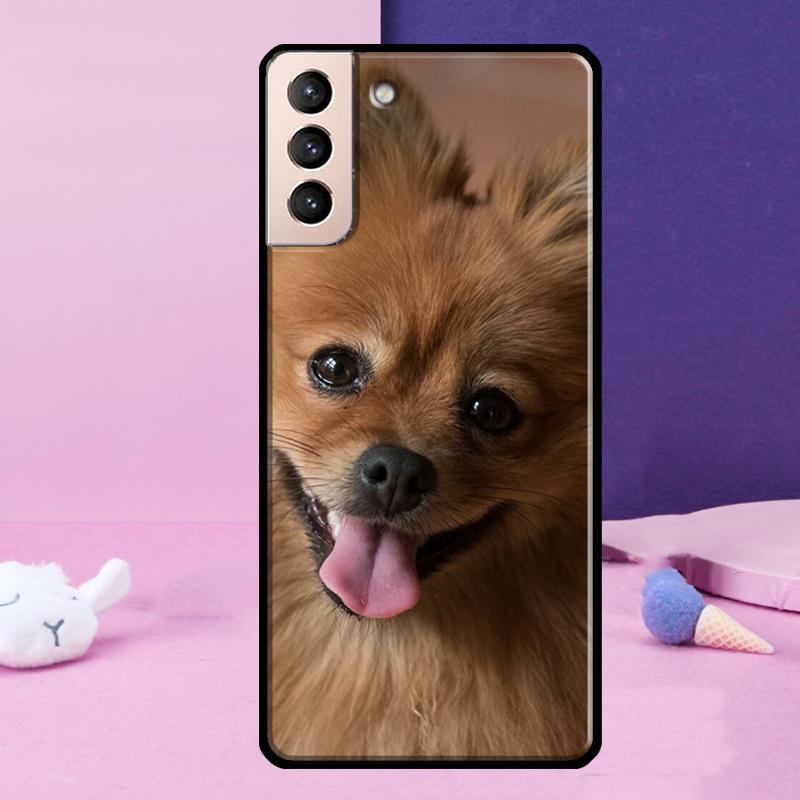 Pomeranian Dog Phone Case For Samsung Galaxy S24 Ultra S25 Ultra S9 S10 S20 S21 S22 Plus S23 S24 FE Cover