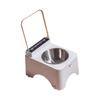 Dust-proof Automatic Cat Food Dispenser Auto Open Cover Infrared Sensor Pet Feeder  for Indoor