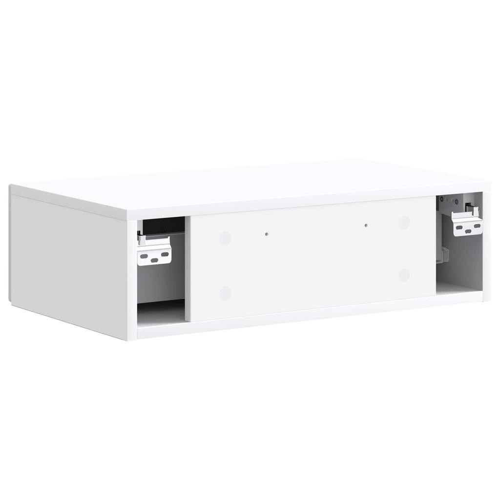 Wall Mounted Side Table White 59 x 34.5 x 17 cm