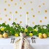2Pieces Faux Lemon Branches Realistic Decorative Lemon Stem Faux Fruit Branches for Indoor and Outdoor Use