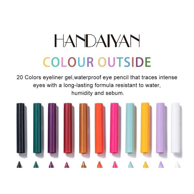 HANDAIYAN - Waterproof Matte Gel Eyeliner - 10 Colors
