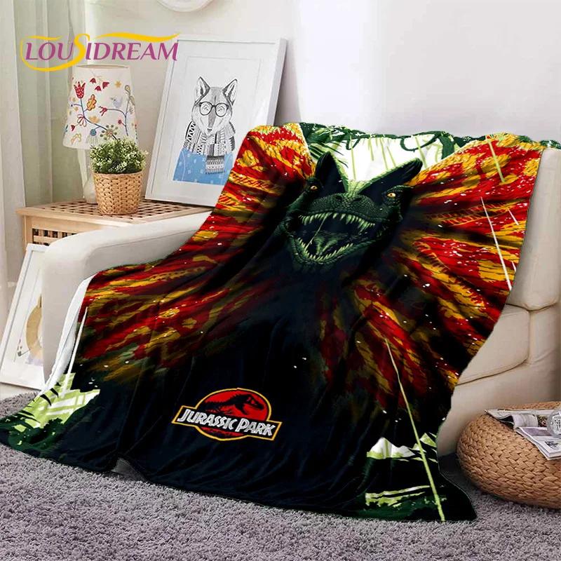 3D Cartoon Jurassic Park Dinosaur Dino Soft Flannel Blanket for Beds Bedroom Sofa Picnic,Throw Blanket for Outdoors Leisure Gift