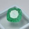 13.55 Ct Colombian Green Emerald Natural Square Cushion Cut Certified Gemstone