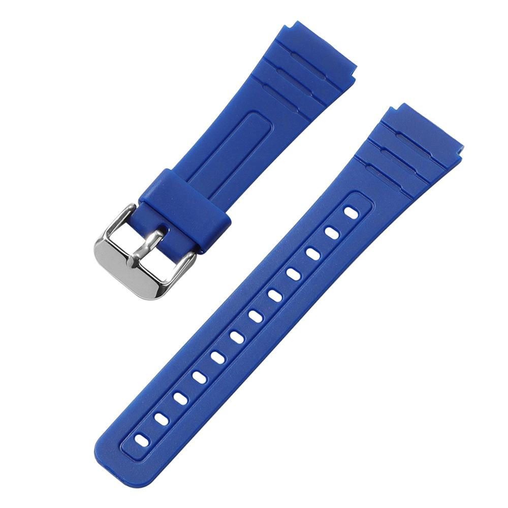 18mm Soft Silicone Watch Strap for CASIO F91W W-800H for W800H SGW400 F91W F84 F105/108 A158/168 AE1200/1300 Men Wrist Bracelet