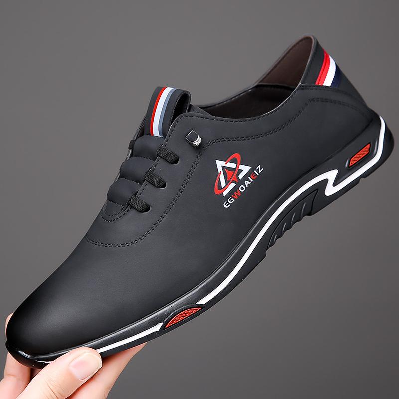 

Модные удобные дышащие мужские туфли-лоферы без застежек, дизайнерские новые весенне-осенние туфли с мягкой подошвой для мужчин, деловая мужская обувь, повседневная мужская кожаная обувь 41