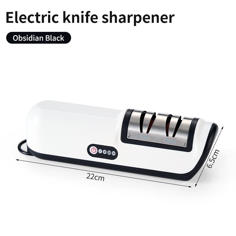Electric Knife Kitchen Sharpener Multifunctional Automatic Professional 3 Gears Electric Knife Sharpener Kitchen Accessories universal чёрный
