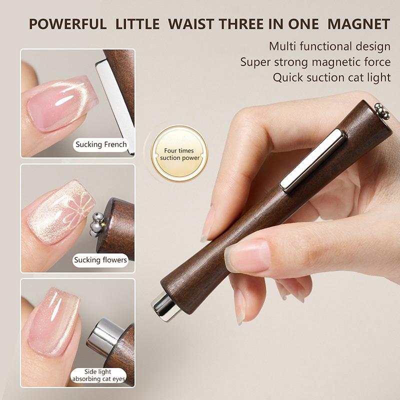 1Pcs 3 In 1 Multifunctional Strong Cat Eye Magnet Uv/Led Gel Nail Magnetic Stick For Nail Art Design Manicure Special Tools