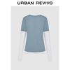UR Women's Faux Two-Piece Long Sleeve T-Shirt UYV440074