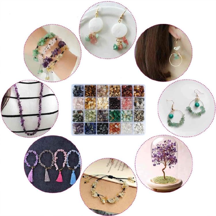Irregular Natural Stone DIY Craft Accessories Combination Gemstone Beads 10 Grids  Bracelet Earring Making