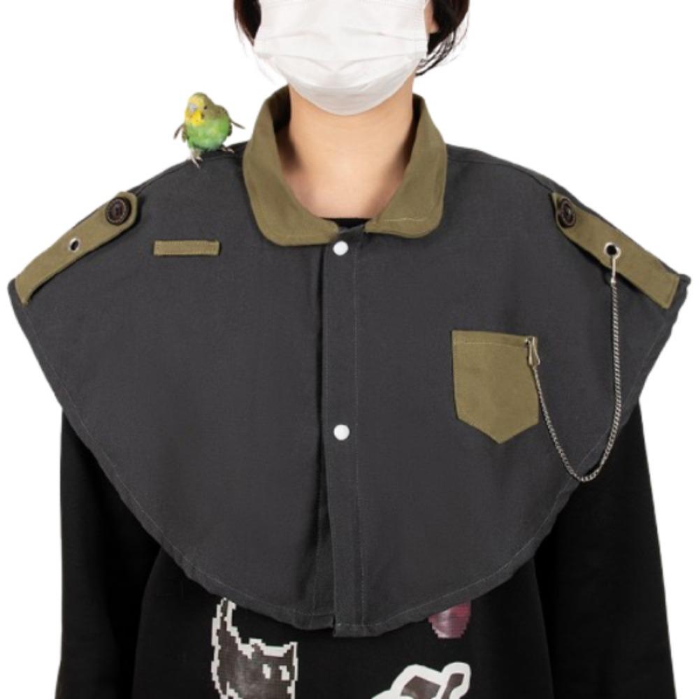 

Creative Parrot Pad Shawl Durable Anti-Scratch Bird Shoulder Protective Shawl серый