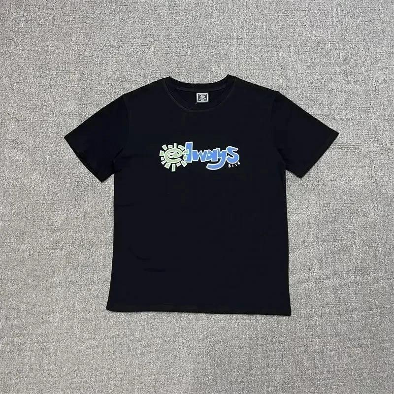 

25 Ida Sply Американский Модный Бренд Забавная Принтованная Футболка с Коротким Рукавом Летняя Новинка Свободная Мужская и Женская Парная Футболка Топ с Круглым Вырезом#Цвет XXXXXL чёрный