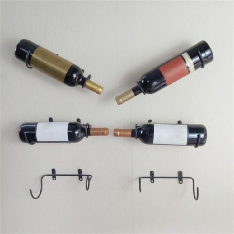 Wall Mount Wine Rack for Single Wine Bottle Holder for Home Bar Kitchen Storage