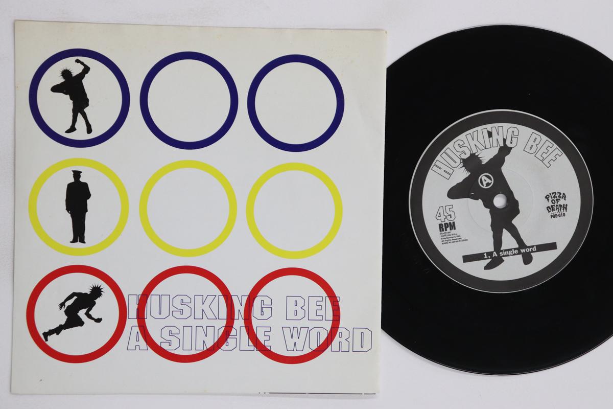 

7inch Record HUSKING BEE A Single Word Life Out Of Sight POD010 PIZZA OF DEATH 1997 Japan Japanese PopRock Used
