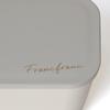Francfranc Logo Lunch 2 Dishwasher with Dividers Box, Tiers, White, Safe,