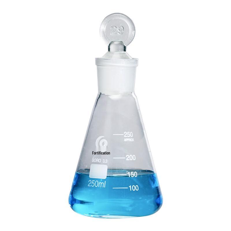 Legu High Borosilicate Glass Erlenmeyer Flask with Ground Stopper