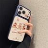 Fireworks bear is suitable for iPhone17promax mobile phone case Apple 16pro new 15pro niche 16 leather.
