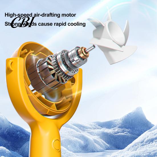 Multi-speed Handheld Fan Soccer Neck Fan, Portable Mini with Lanyard, Soft Breeze Football Shape Cooling for Outdoor Sports, Gift