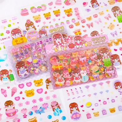 10 Adet Scrapbook Sticker Kendinden Yapışkanlı Su Geçirmez Çeşitli Desenler Dekoratif Güzel Masal Çocuk El Kitabı Sticker Ev Malzemesi