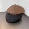 Simple Solid Color Cotton Linen Neutral Casual Beret For Autumn Casual Looks
