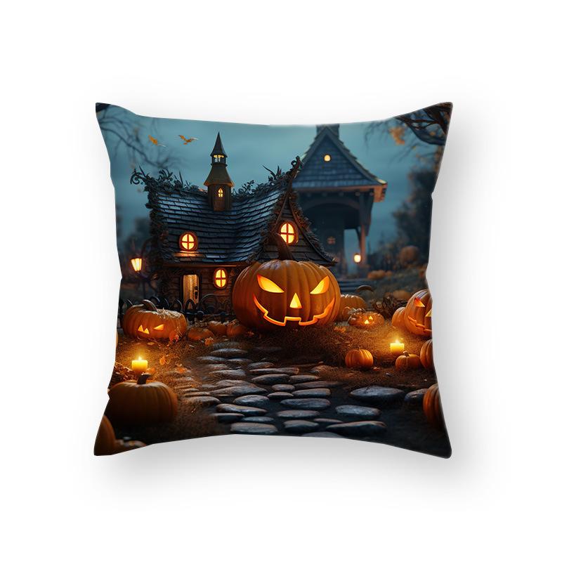 Neue Kürbis Halloween Dekoration Cartoon Kissenbezug Feiertag Wohnzimmer Sofa Schlafzimmer Bettseite Rückenkissen