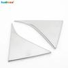 For KIA Sportage 2016 2017 2018   Chrome Car Rear Window Spoiler Cover Trim Side Wing Triangle Frame Trims Accessories