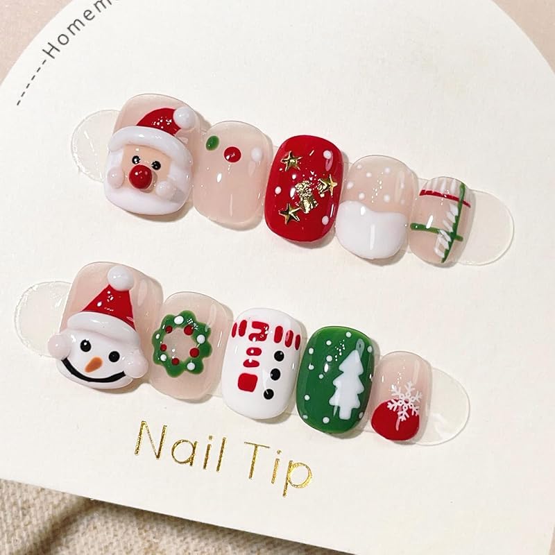 Short Almond Press on Nails Halloween Fake Nails Gothic Bat Acrylic Nail Cute Ghost False Nail with Purple Glitter Design Goth Halloween Nails Press