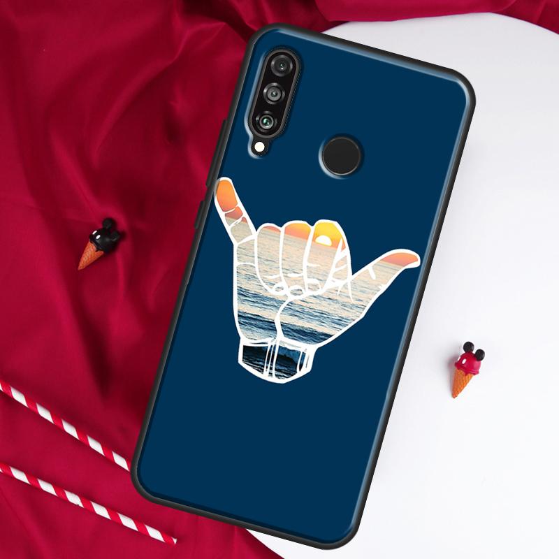 Shaka Surf Hang loose For Huawei Nova 9 SE 10 5T Y90 Y70 Y60 Y61 Y91 Y72 12i 12s 11i P60 Pro P20 P30 P40 Lite Case