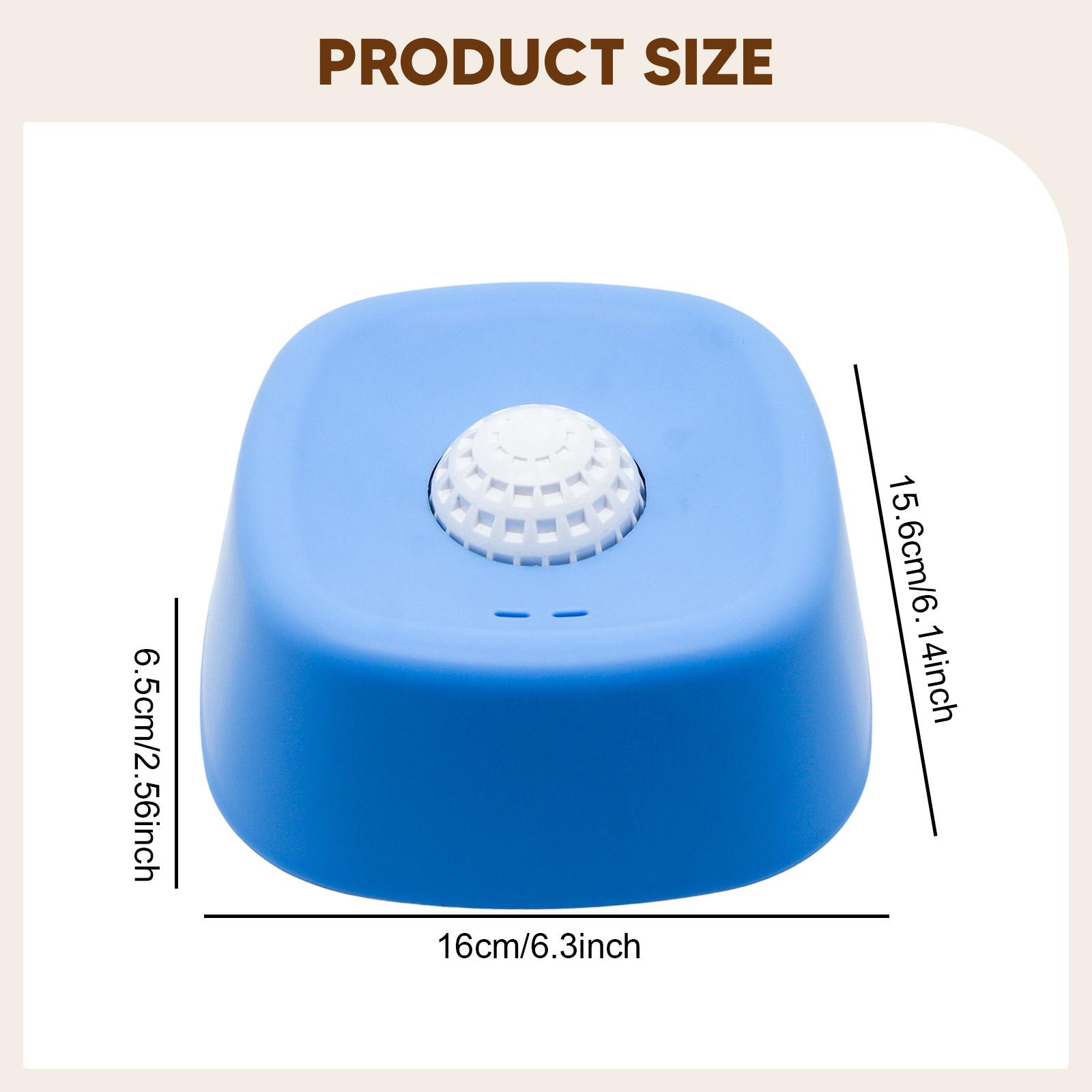 

Dog Lick Bowl Portable Interactive Spill Proof Dish Anti Slip Treat Dispenser for Cat Dog Water Bowl Pet Supplies синий