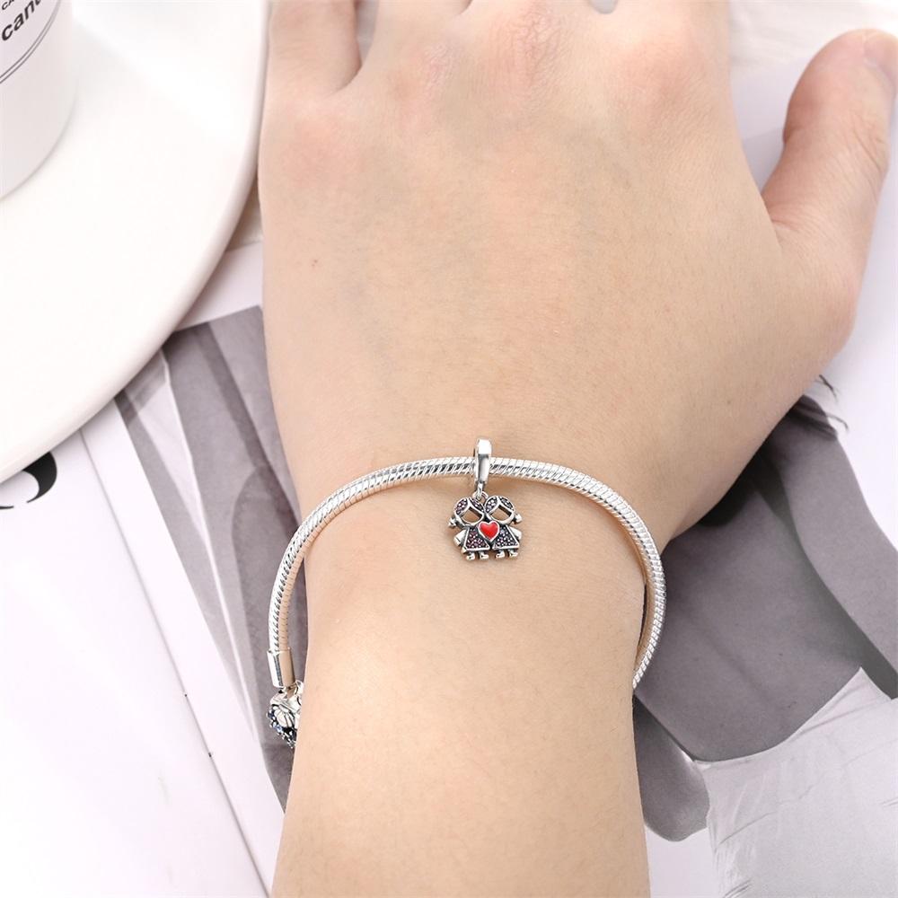 Pendant Charm Bead Copper Infinite Loving Beads Fit Original Bracelet For Jewelry Making Valentine'S Day Gift