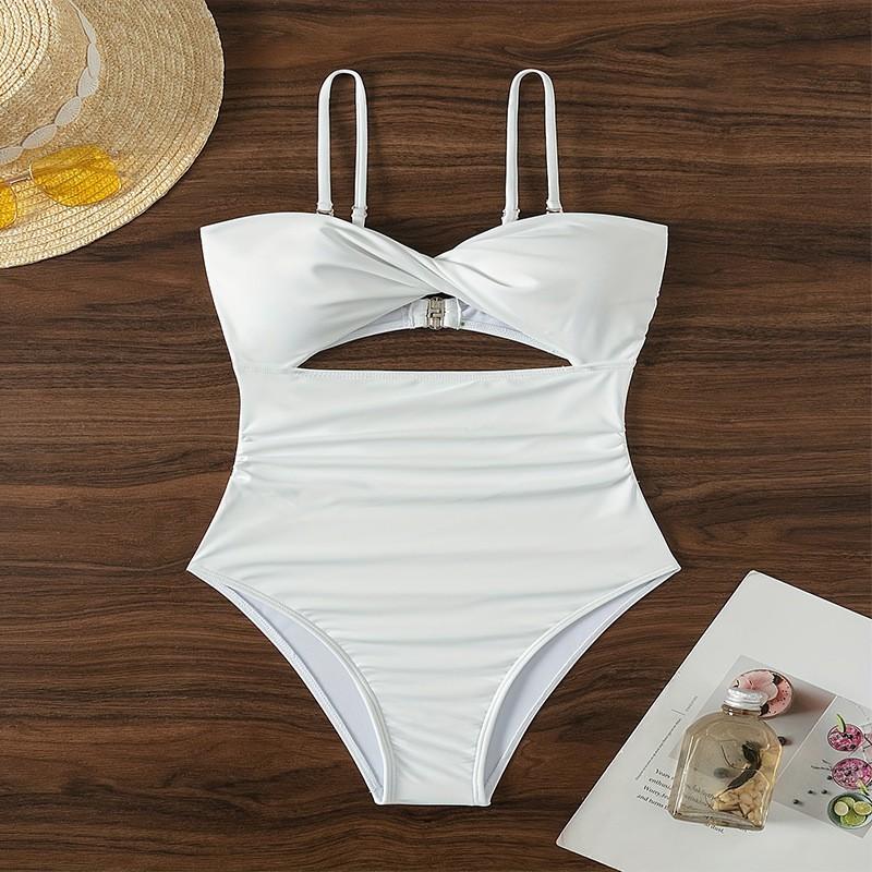 

Multi Colored Camisole Lace Up One-piece Swimsuit Women s Belly Covering Triangle Bikini Hot XL
