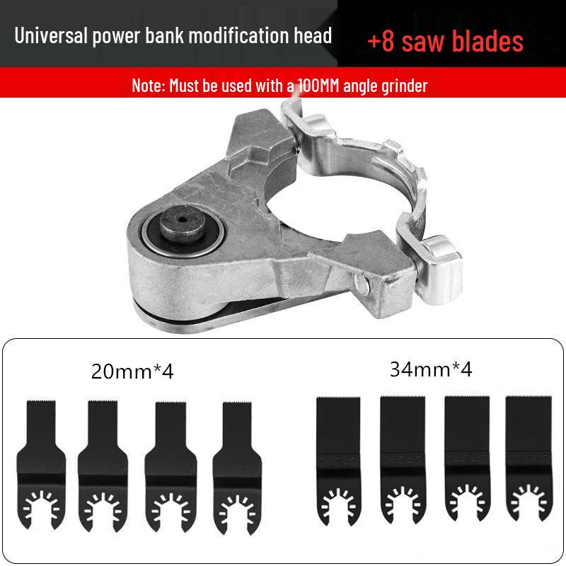 Universal Angle Grinder Woodworking Attachment: Electric Trimmer, Chisel, and Cutting Machine Conversion Head.